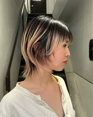 ミディアム レイヤーカット/暖色 🐈‍⬛hiyokaのヘアスタイル