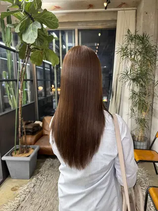 ロング カラー 森田遥奈/透明感カラ ー/似合わせカットのヘアスタイル