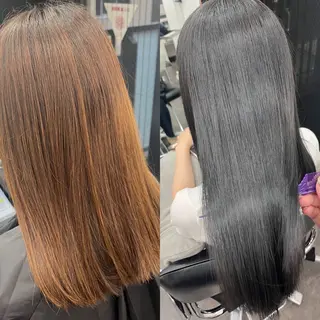 ロング カラー mai🐷髪質改善 🖤透ける暗髪🖤のヘアスタイル