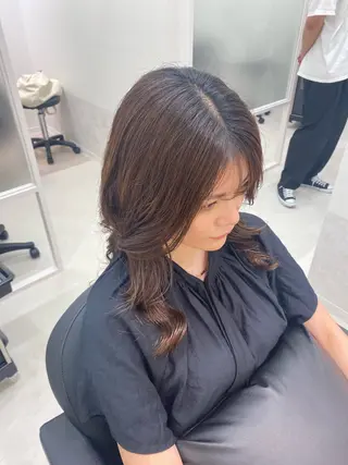 ロング パーマ 韓国ヘア・カラー 🩵SHIZUKUのヘアスタイル