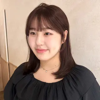 セミロング カラー ベージュ/艶カラー 藤沢/Yuka🍃のヘアスタイル