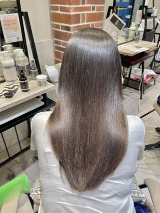 ロング 縮毛矯正/髪質改善 特化/冨島智基のヘアスタイル