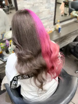 ロング カラー ハイトーンエクステ 🎩カズキ🎩のヘアスタイル