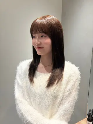 セミロング RIN⌇ レイヤー⌇ 艶カラー🌙のヘアスタイル