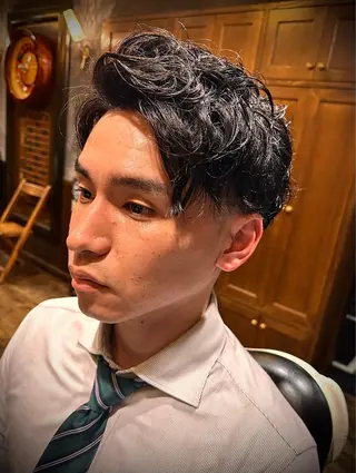 ミディアム パーマ 横浜 カット全般 大槻のヘアスタイル