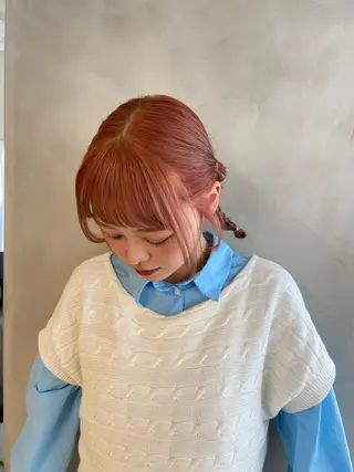 セミロング カラー 🪞透けhair 🪞honokaのヘアスタイル