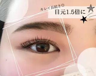 ミディアム カラー パーマ ヘアアレンジ メンズ キッズ ネイル マツエク・マツパ アイブロウ brille ~eyelash~のマツエク・マツパデザイン