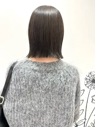 ショート カラー ヘアアレンジ 🌷ボブ/髪質改善 ストレートのヘアスタイル