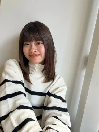 セミロング 縮毛矯正 /横山陸人のヘアスタイル