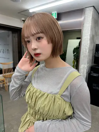 ミディアム 艶髪／レイヤー／ 透明感🎀／MARIのヘアスタイル