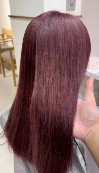 ロング ガレリアエレガンテ　サカエテン所属・田中俊　縮毛矯正 髪質改善のヘアスタイル