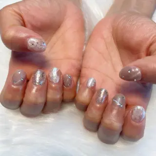 ネイル ゴテゴテ💙ワンホン リオナのネイルデザイン