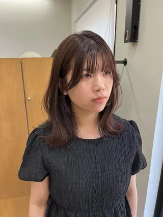 セミロング カラー miyu /レイヤー/ブリーチのヘアスタイル