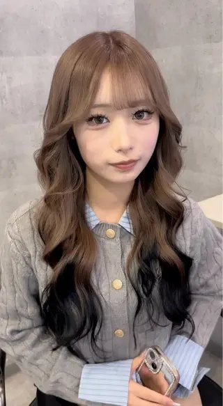 ロング カラー アンダーバーホワイト_WHITE所属・_WHITE芝本 賢吾【天王寺店】のヘアスタイル