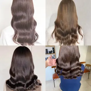 セミロング カラー 難波/心斎橋/ボブ/ 髪質改善/ハイトーンのヘアスタイル