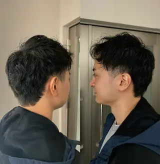 ショート メンズ 藤崎百道メンズカット Zina/森井唯央のヘアスタイル