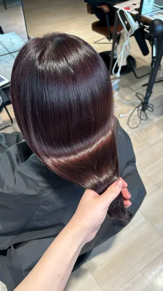 ロング カラー seri💜艶カラー 💖ヘアアレンジのヘアスタイル