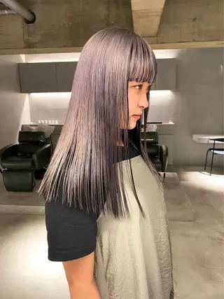 ロング 加古 遥のヘアスタイル