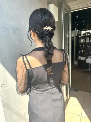 ミディアム カラー ヘアアレンジ ARCANAブリーチ レイヤーカット/原宿のヘアスタイル