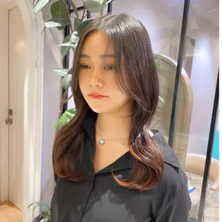 ミディアム カラー レイヤー/韓国ヘア 縮毛矯正🫧鈴木颯のヘアスタイル