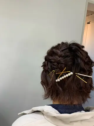 ショート ヘアアレンジ …a所属・…a みおのヘアスタイル