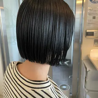 ショート カラー ボブウルフ／ボブ Satsuki【名駅のヘアスタイル