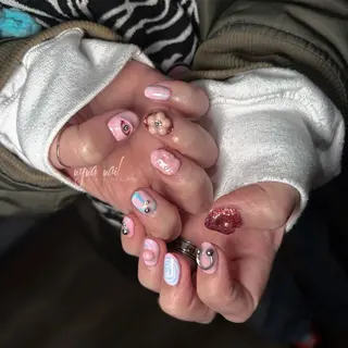 ネイル 長さ出し専門 nynaのネイルデザイン