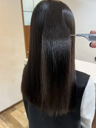 ロング カラー パーマ 髪質改善✨酸性ストレ ート特化店Youjiのヘアスタイル