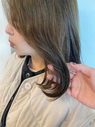 ミディアム カラー 綾香 /透明感カラーのヘアスタイル