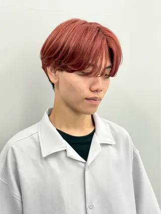 ミディアム カラー 田中 純平のヘアスタイル