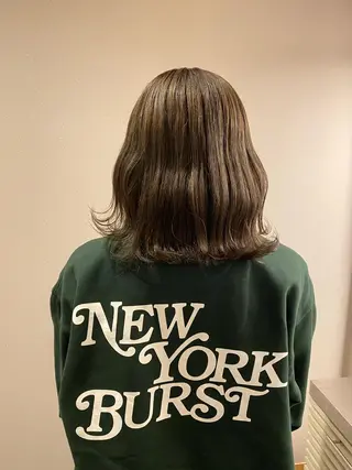 ミディアム カラー ヘアアレンジ メンズ キッズ ネイル マツエク・マツパ アイブロウ chapter問屋町 💘小室明華のヘアスタイル