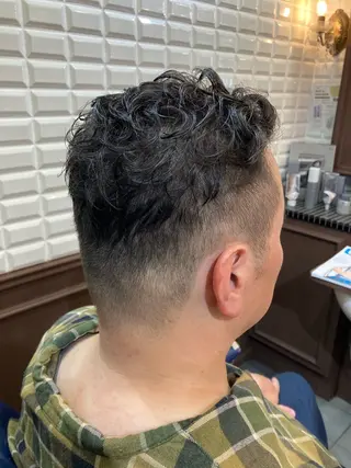 ショート メンズ ルピナス中田店長 山口大地のヘアスタイル