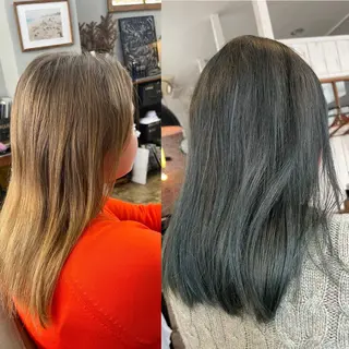 ロング カラー 平良 那生のヘアスタイル