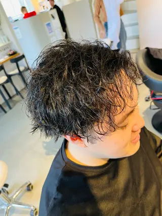 ショート パーマ メンズ APREKO RIKUのヘアスタイル