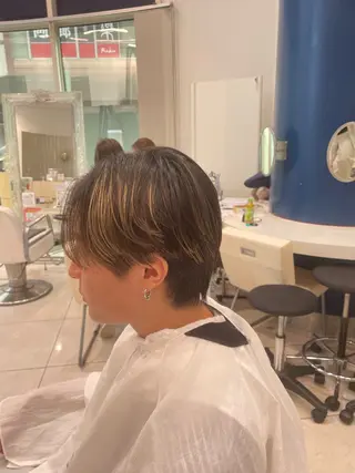 ショート パーマ メンズ メンズスタイリスト 真栄平有希のヘアスタイル