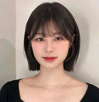 ショート カラー COA  ginza所属・🫧無料カットモデル 韓国透明感カラー🫧のヘアスタイル