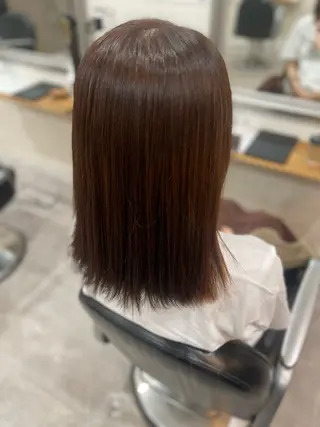 ミディアム カラー 堀川 希歩のヘアスタイル