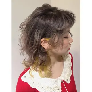 セミロング カラー 永野 早紀のヘアスタイル