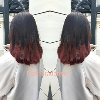 ミディアム カラー カラーブリーチ特化 石原勇希のヘアスタイル