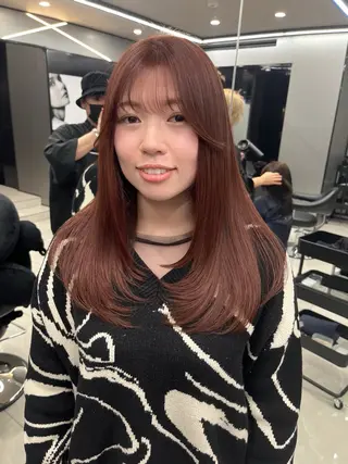 ロング カラー hair salon Ranun髪質改善のヘアスタイル