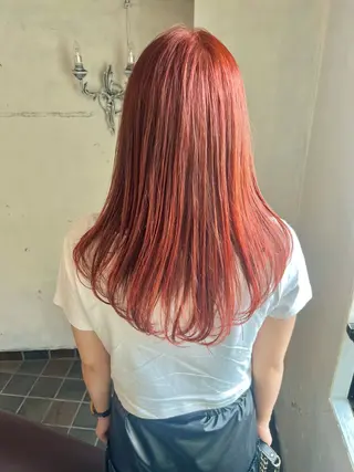 セミロング カラー 暖色カラー/ブリーチ /かしむらゆうかのヘアスタイル