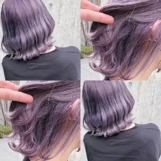 ショート カラー ヘアアレンジ メンズ キッズ 💟Chloe原宿店 🩶ハイトーンのヘアスタイル