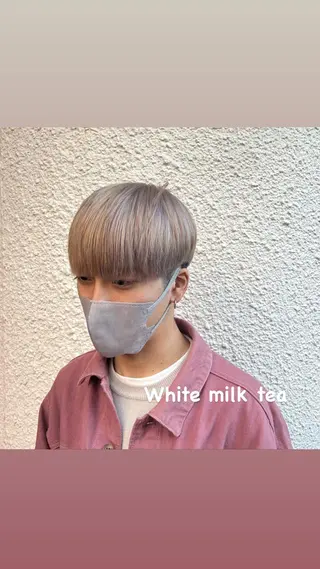 ショート カラー メンズ 茅ヶ崎パーマ特化/ スパイラル/ハルキのヘアスタイル