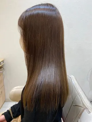 ロング 渡辺 愛枝/艶カラー🩵のヘアスタイル