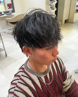 ショート パーマ メンズ メンズパーマ 特化/京橋/栗野のヘアスタイル