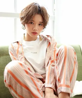 ショート 透明感カラー・ 髪質改善🩵イケダのヘアスタイル