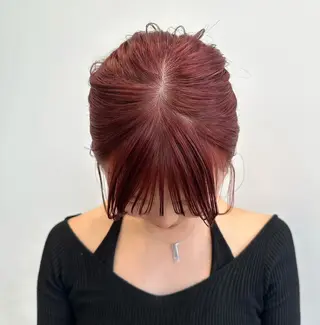 ミディアム カラー 顔まわりカット/艶髪 カラー✨けいとのヘアスタイル