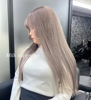 ロング カラー シールエクステ特化 ハイトーン、NANAのヘアスタイル