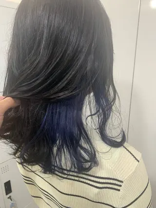 ミディアム カラー 松岡 恭弘のヘアスタイル