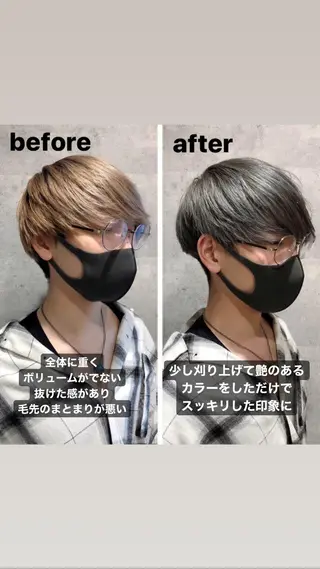 ショート カラー 女性が憧れる ショート/角田愛和のヘアスタイル